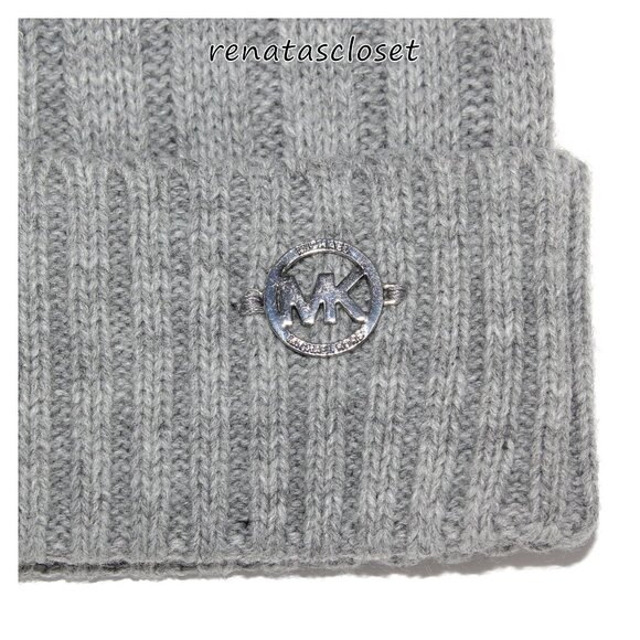 MICHAEL Michael Kors Pom-pom Knit Beanie Hat NWT/NIP main image 7